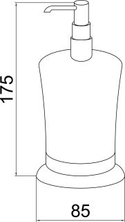 Дозатор Boheme Brillante хром 10439